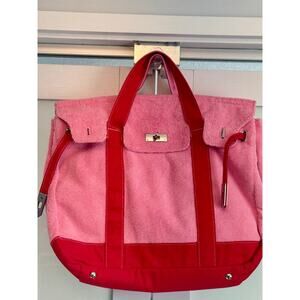 Rare Sunwin Large Boatkin Tote - pink and red